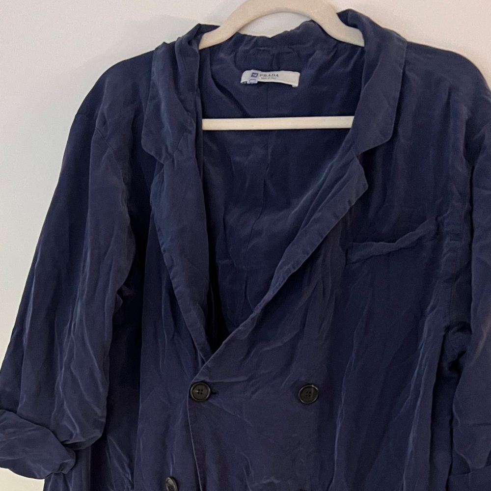 Prada blazer dark blue dress